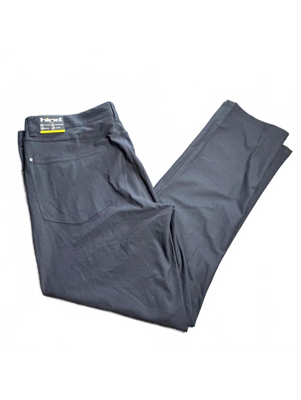 HIND black Tricot Prime time pant stretch UPF 50 moisture wicking golf pants NWT